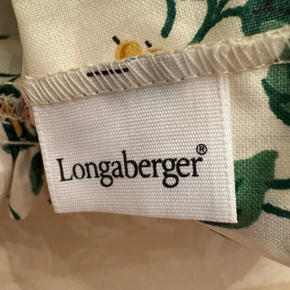 Longaberger Handwoven Basket in Rich Brown with lining FINAL SALE